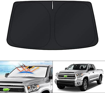 KUST Windshield Sun Shade for 2026 2025 2024-2007 Toyota Tundra Accessories Front Window Sunshade Sun Visor Protector Foldable Blocks UV Rays Keep Your Car Cooler by KUST