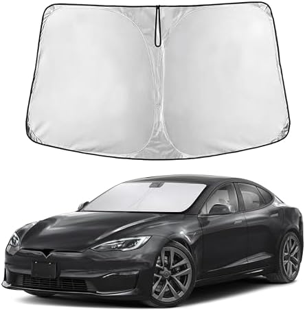 EcoNour Windshield Sunshade Compatible for Tesla Model S 2012-2025 2026 by EcoNour