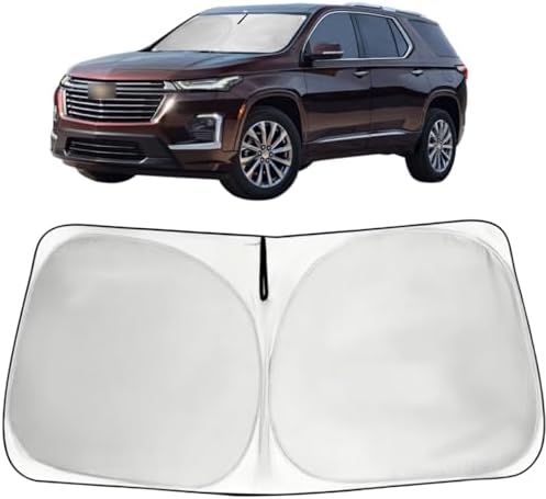 Windshield Sun Shade Car Sunshade Accessories for 2018-2026 Chevy Traverse by HOHUIGO