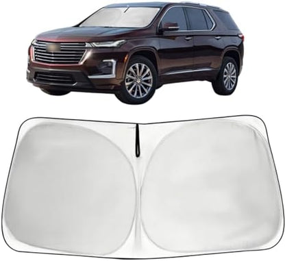 Windshield Sun Shade Car Sunshade Accessories for 2018-2026 Chevy Traverse by HOHUIGO