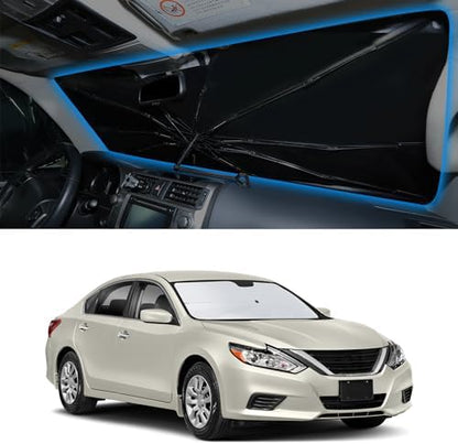 Windshield Sun Shade Umbrella for 2013-2018 Ni-ssan Altima Sedan by YYCKE