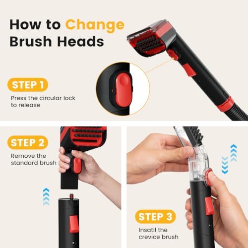 NEWBULIG Carpet and Upholstery Cleaner Machine Portable Carpet Shampooer - Image 4
