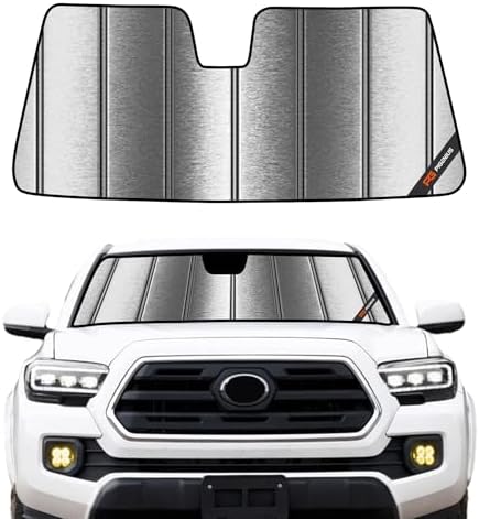 Pigenius Windshield Sunshade for Toyota Tacoma 2018-2023 Custom Front Window Sun Shade - Metallic by Pigenius