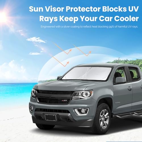 Windshield Sunshade for Chevrolet Colorado 2023-2024 2025 2026 Sun Visor - Image 6