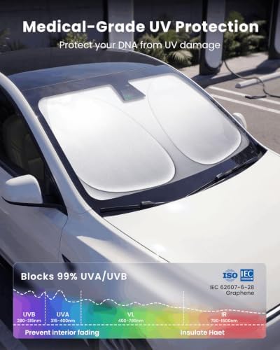 REEVAA Car Windshield Sun Shade for Ford Transit 2026 - Image 3
