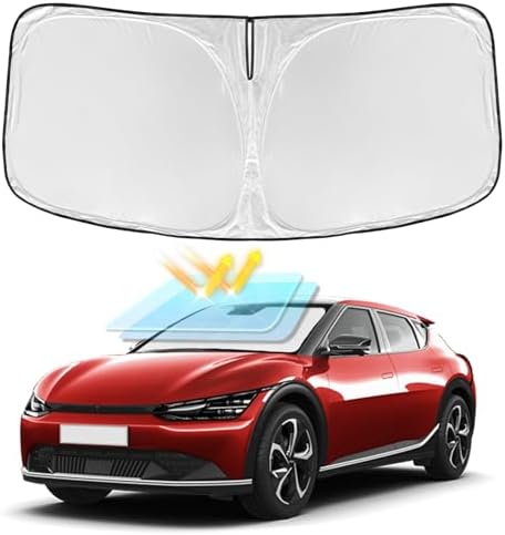for Kia EV6 2022-2025 2026 Windshield Sun Shade - 4 Layers Car Sunshade by ZOIBVCARSUNSHADE