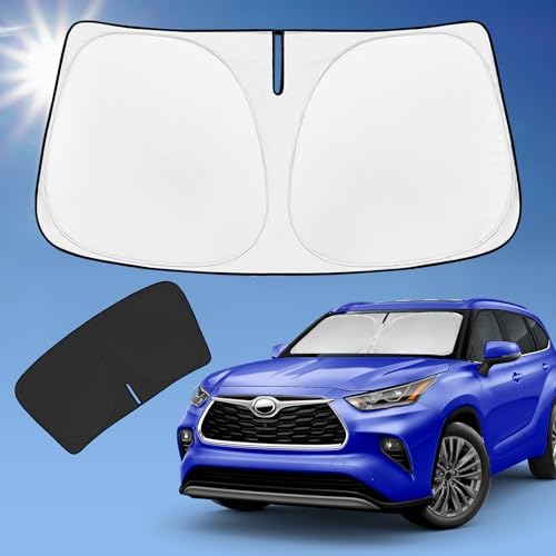 for Toyota Highlander 2020-2025 2026 Sun Shade Sunshade Windshield Cover by ZOIBVCARSUNSHADE