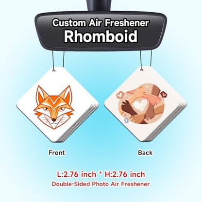 Bulk Custom Car Air Fresheners with Logo or QR Code - Image 2