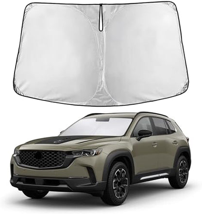 EcoNour Windshield Sunshade Compatible for Mazda CX-50 2023-2024 2025 2026 by EcoNour