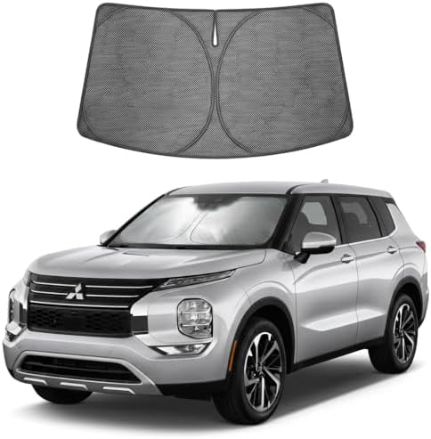 Proadsy Custom Fit 2022-2026 Mitsubishi Outlander Car Windshield Sun Shade by Proadsy