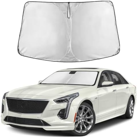 EcoNour Windshield Sunshade Compatible for Cadillac CT6 2016-2020 by EcoNour
