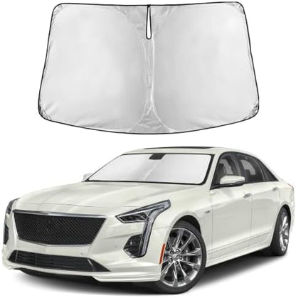 EcoNour Windshield Sunshade Compatible for Cadillac CT6 2016-2020 by EcoNour