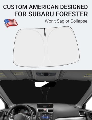 Proadsy Custom Fit Car Windshield Sun Shade for 2015-2018 Subaru Forester - Image 2