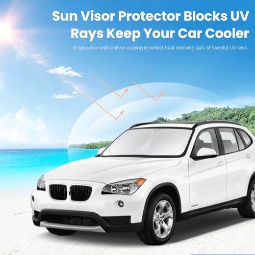 Windshield Sunshade for BMW X3 2018-2024, 2025, 2026 for M40i Sun Shades - Image 5