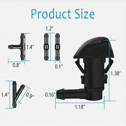 deemars Windshield Washer Nozzles Kit, Front Windshield Spray Nozzles - Image 2