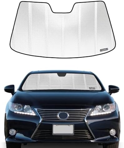 Pigenius Windshield Sun Shade for Lexus ES300h/ES350 2013-2018. Reflective Aluminum Film Front Window Sunshade - BLAZBLOCK by Pigenius