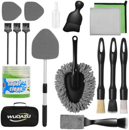 18PCS Car Detailing Kit Cleaning Gel Boar Hair Scratch Free Cleaner by Unknown