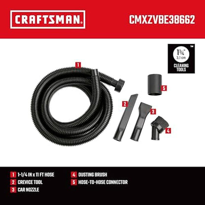 CRAFTSMAN CMXZVBE38662 1-1/4 in. Car Cleaning Wet Dry Vac Attachment Kit - Image 3