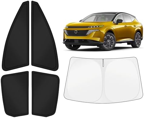 KUST Car Window Shades for Nissan Murano 2025-2026 Windshield Sun Shade Side Window Cover UV Block Privacy Protection Murano Accessories for Camping Blackout Rear Back Full Set 5PCS by KUST