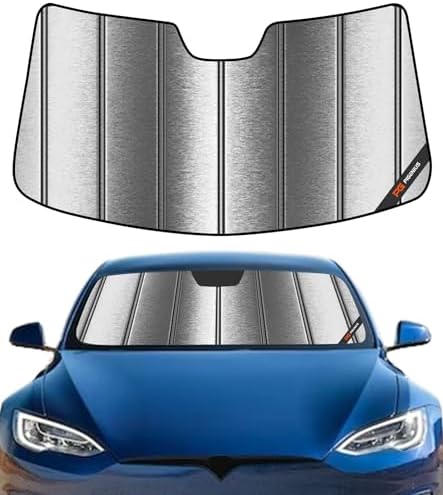 Pigenius Windshield Sun Shade for Tesla Model S 2012-2026 - Metallic by Pigenius