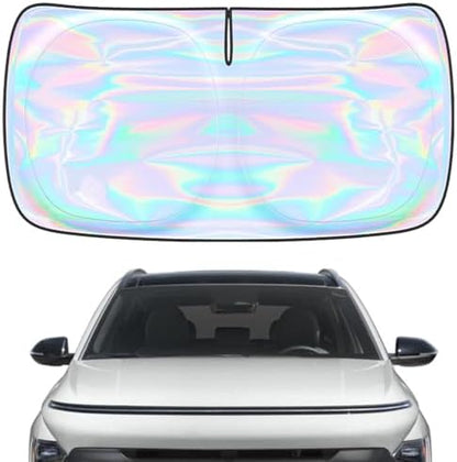 Windshield Sun Shade for Hyundai Kona 2024 2025 2026-4 Layers Sunshade Compatible with Hyundai Kona Foldable Front Window Sunshade Sun Visor Protector Block UV Rays Keep Your Car Cooler Accessories by Unknown