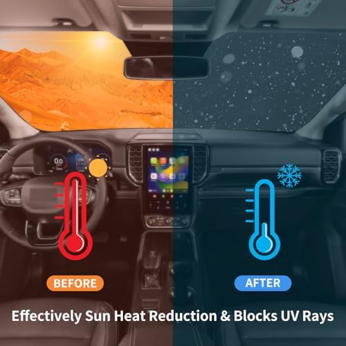 Windshield Sun Shade Car Sunshade Accessories for 2021-2026 Kia Sorento - Image 5