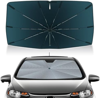 Autorder Windshield Sun Shade Umbrella for 2015-2020 Honda Fit Accessories,Upgraded Ice Crystal Material,Easy Setup Umbrella Sunshade for Car Windshield,100% Sun Blocking by Autorder