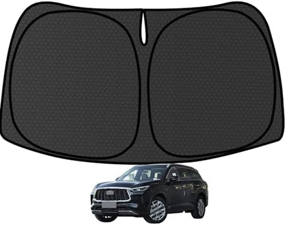 QX60 Windshield Sun Shade for Infiniti QX60 2018-2025 Blocks UV Rays Accessories,1:1 Custom Foldable Thickened Wear-Resistant Front Window Sunshade Visor,Keeps Your Car Cooler by Achaltiza