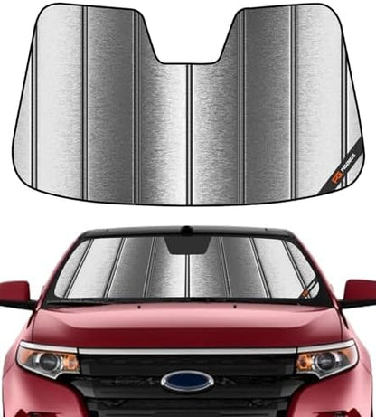 Pigenius Windshield Sunshade for Ford Edge 2011-2014, for Lincoln MKX 2011-2015 Front Window Shade - Metallic by Pigenius