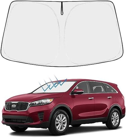 Proadsy Custom Fit 2016-2020 Kia Sorento Windshield Sun Shade, Blocks Heat by Proadsy