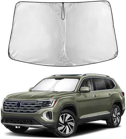 EcoNour Windshield Sunshade Compatible for Volkswagen Atlas 2018-2025 2026 by EcoNour