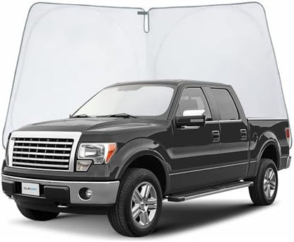 CLIM ART Windshield Sun Shade for Ford F150 2009-2014, Custom-Fit Foldable Car Sunshade, Vehicle Sun Protector, Front Auto Windshield Cover, Car Accessories - WS3036 by CLIMART