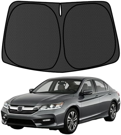 Accord Windshield Sun Shade for Honda Accord 2013-2017 Blocks UV Rays Accessories,1:1 Custom Foldable Thickened Wear-Resistant Front Window Sunshade Visor,Keeps Your Car Cooler by Achaltiza