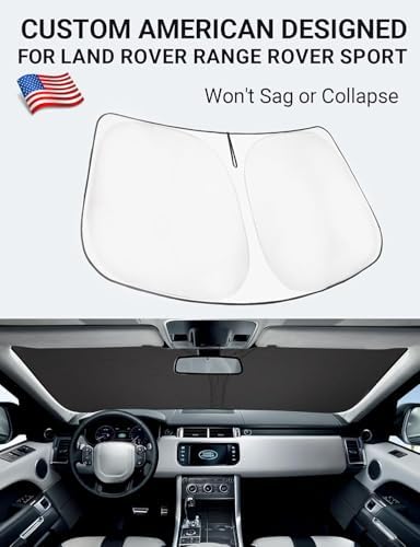 Proadsy Custom Fit Car Windshield Sun Shade for 2014-2022 Range Rover Sport - Image 2