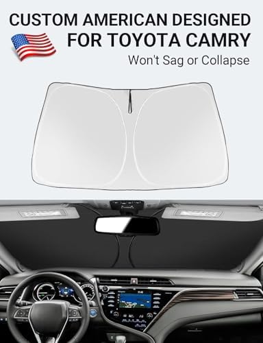 Proadsy Custom Fit 2018-2026 Toyota Camry Windshield Sun Shade, Blocks Heat - Image 2