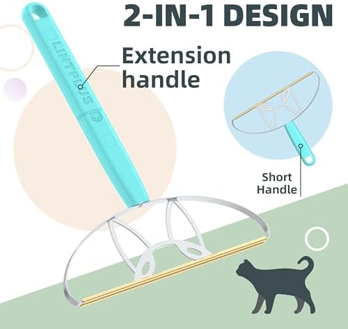 Flex Max Pet Hair Remover by LINTPLUS-Adjustable Pet Hair Removal Tool 2X More Effective Than Pro, Dog & Cat Hair Remover for Rugs, Couches & Pet Towers-Effortlessly Removes All Hair! - Image 2