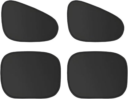 4PCS Car Window Shade, Static Suction Front Rear Side Window Sun Shield Block UV Rays & Heat Glare, Foldable Auto Sunshade Cover for Baby Sleeping, Universal for SUV Van Truck - Image 7