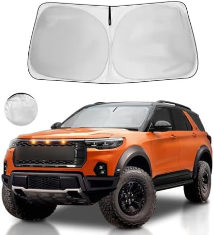 Windshield Sun Shade Car Sunshade Accessories for Ford Explorer 2020-2026 by HOHUIGO