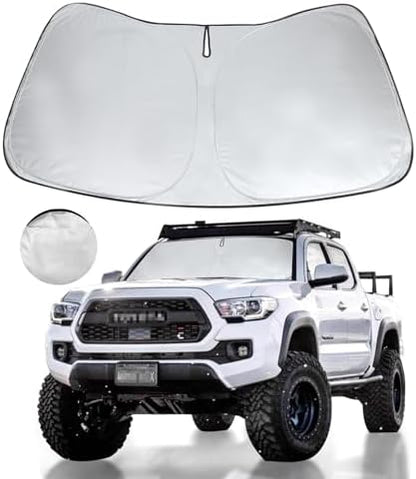 Car Windshield Sun Shade Fit 2026-2016 Toyota Tacoma 2Dr 4Dr Truck by HOHUIGO