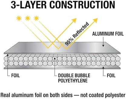 Custom Fit Windshield Sunshade for 2023-Present Toyota Crown – Reflective UV Heat Shield | Real Aluminum Foil | Handcrafted in USA - Image 6