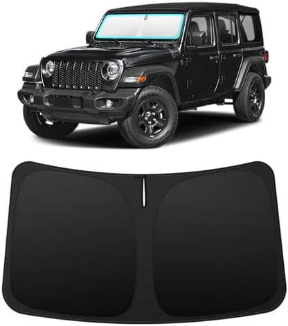 INSAUTO Custom Fit Windshield Sun Shade for Jeep Wrangler JL 2018-2026 by INSAUTO