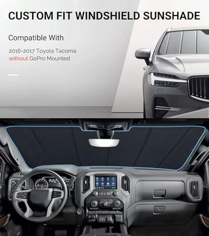 Pigenius Windshield Sun Shade for Toyota Tacoma 2016-2017 Window Sunshade - Safeguard - Image 2