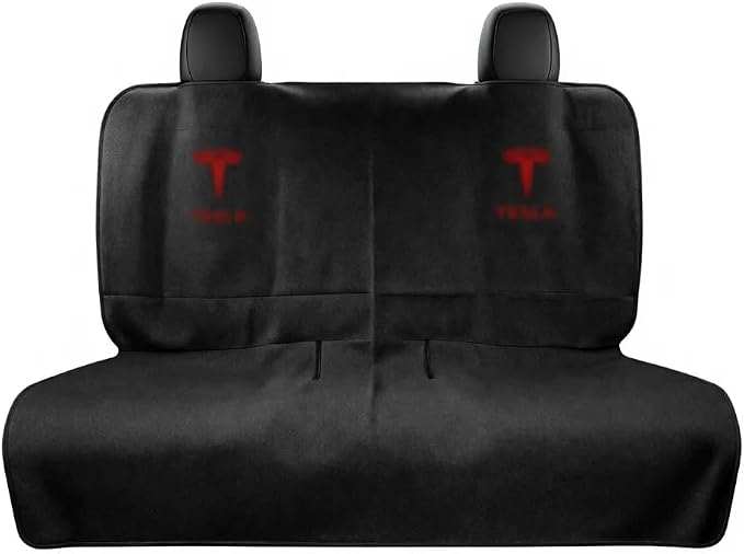 Upgraded Compatible with Tesla Seat Covers for Model 3/Y/X/S - Sweat-Resistant Back Seat Towel Cover for Kids, Pets and Dog Tesla Seat Protect Accessories by Fawyn