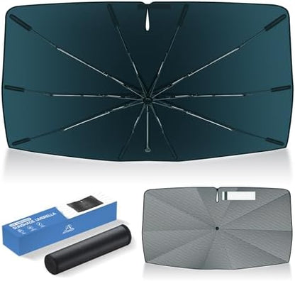 Autorder Windshield Sun Shade Umbrella for 2016-2021 Hyundai Tucson Accessories,Upgraded Ice Crystal Material,Easy Setup Umbrella Sunshade for Car Windshield,100% Sun Blocking by Autorder