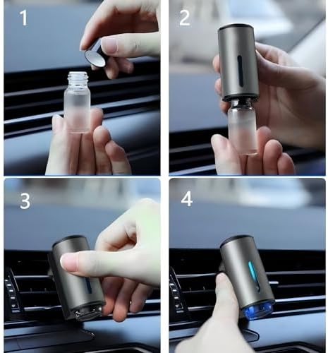 Car Air Freshener Refills – Set of 6 (10 ml each), Universal Fit for Air Vent Smart Car Fresheners, Refreshing and Pleasant Scent (Cologne) - Image 5