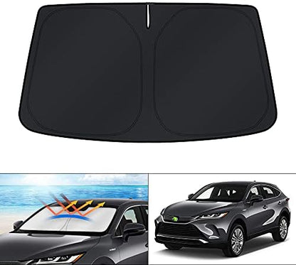 KUST Car Windshield Sun Shade for 2021-2024 Toyota Venza Accessories Sunshade Window Sun Visor Protector Foldable Blocks UV Rays Keep Your Car Cool by KUST