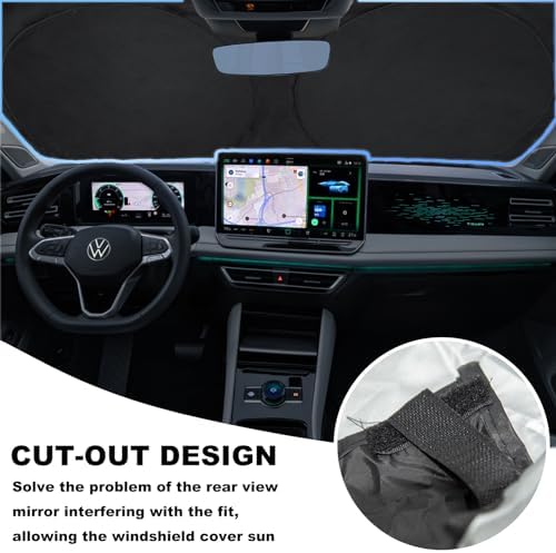 Sunshade for Volkswagen VW Tiguan 2018-2025 2026 Sun Shade Windshield Cover - Image 5