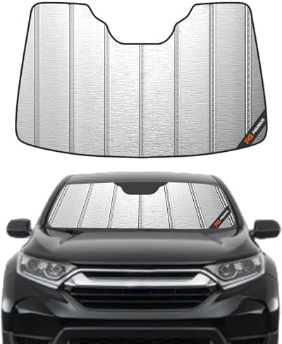 Pigenius Windshield Sunshade for 2017-2022 Honda CR-V, Metallic Silver Finish by Pigenius