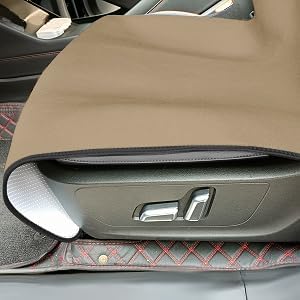 Neoprene Waterproof Car Seat Cover, Khaki 1pc, Non-Slip | Car Seat Protector, Sweat-proof, Universal Fit SUV & Truck, Machine Washable, For Gym, Yoga, Pets, Workout, Beach, Swimming - Image 5