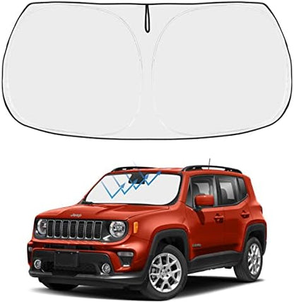 Proadsy Custom Fit Car Windshield Sun Shade for 2015-2023 Jeep Renegade by Proadsy